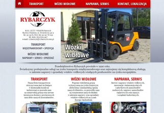 Rybarczyk - transport międzynarodowy, spedycja, wózki widłowe 
